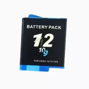 GoPro Hero 12 11 10 9 배터리 2000mAh 블랙 액션 카메라 액세서리