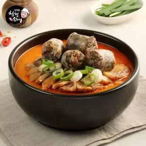 신의주 찹쌀 오리지널 순대국 600g x 8팩 (얼큰)