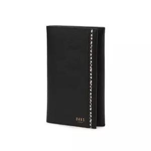 닥스 액세서리 26FW [WARREN][워렌] 체크 배색 라인 블랙 장지갑 DBWA6F441BK