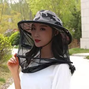 벌 방충망 모자 작업용 해충 메쉬 양봉 모자 야외 낚시 카모플라쥬 사파리 벌방어 벌모자 망사 풀숲 활동