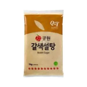 큐원 카페용 베이킹 디져트 납품용 설탕 갈색설탕 3kg 1개