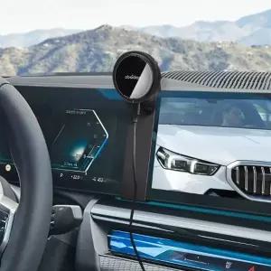 BMW 커브드 디스플레이 전용 Qi2 맥세이프 핸드폰 고속 무선충전 거치대 3 4 5 X3 X5 X6 X7 iX XM