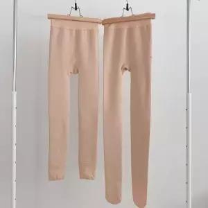 융 가을겨울용 200g 기모 레깅스 고리 유발 스킨 블랙