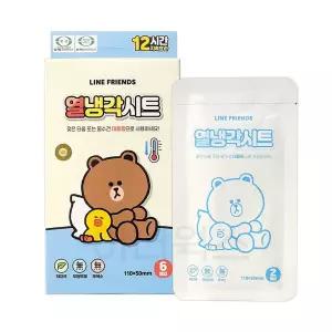 하니A 해열패치 열시트 열냉각시트 라인프렌즈 쿨패치 6매입 국산 해열시트 얼음주머니 빠른배송