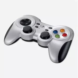 G F710 무선 게임패드 USB 나노 리시버 포함 - 그레이/블랙 2.4 GHz 듀얼 진동 피드백 4스위치 D-pad PC