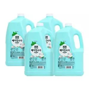 퐁퐁 주방세제 베이킹소다 3000ML 4개