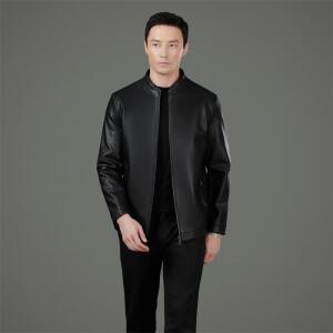 원더우먼 남성 가을 헤닝 가죽 재킷 스탠드카라 캐주얼 양가죽 편안 소프트 코트