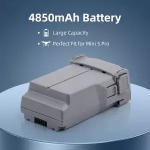 수집품 RC DJI 미니 5 프로용 4850mAh 배터리 51분 비행시간 연장 고용량 새 드론 교체