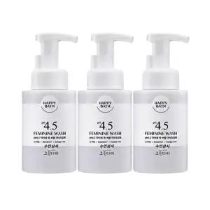 해피바스 pH4.5 약산성 쑥 버블 여성청결제 300ml x3개