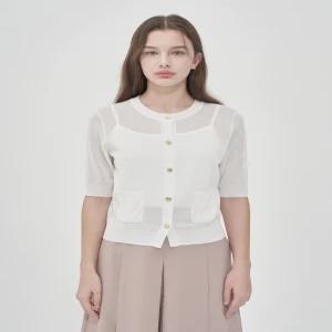 [올리비아로렌]라운드 포켓포인트 가디건 VOBBC5M4421_ehwd