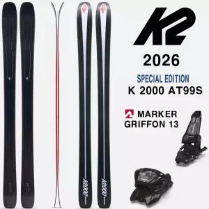 2026시즌 케이투 프리라이드 파우더 올마운틴 스키 K2000 AT99S (스폐셜 에디션 SEAN PETTIT )+GRIFFON 13