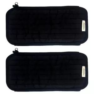 맘스포유 M4U 패브릭 100수 누빔 유모차 핸들커버 손잡이 12 x 25 cm 2p, 블랙, 1개