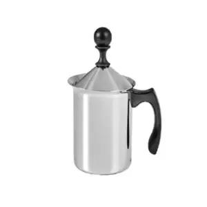 오리스타 수동 우유거품기 400ml 스텐 이중망 라떼
