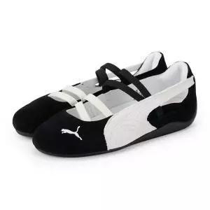 푸마 PUMA 여성 스피드캣 발렛 SD 블랙 화이트 스니커즈 401287 06