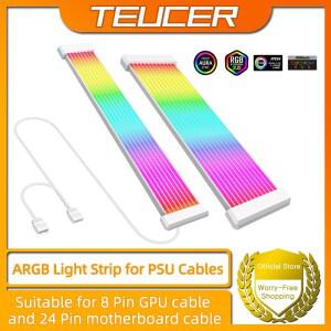 PC RGB 라이트 스트립, GPU 케이블, 5V 3 핀 동기화 익스텐션 6 8 12 16 24 핀용