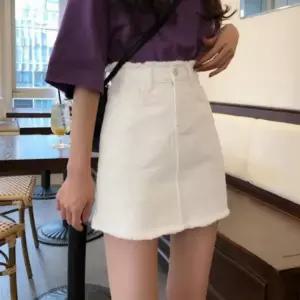 데님스커트 치마 스커트 슬림핏 A라인 청치마 여성 데님 하이웨스트 미니