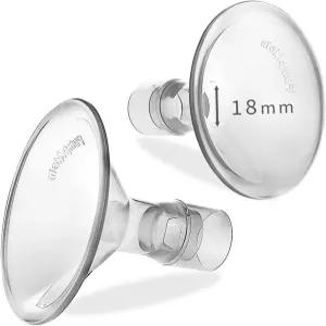 펌프맘 18mm 소형 가슴 보호대 메델라 부품과 호환 액세서리용 플랜지 교체 오리지널 퍼스널핏 방패 2개