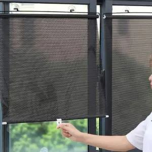 창문 그림자 블라인드 간편 설치기 선블럭 햇빛가리개 롤스크린 차량용커텐 차커튼 yh3F168