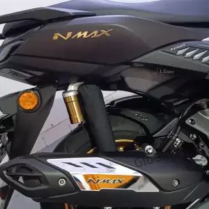 NMAX155 V3/Turbo 머플러 커버 트림 액세서리 용 오토바이 배기 장식