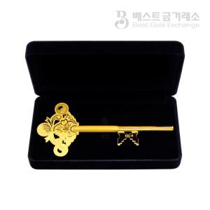 순금열쇠 18.75g + 벨벳케이스 + 24K순금 99.9순도 행운의 황금열쇠