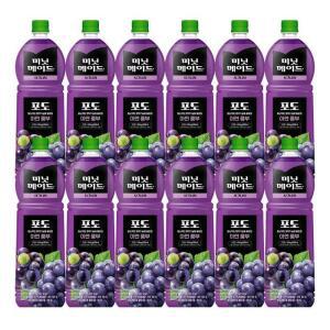 미닛메이드 포도 주스 1.5L 12개