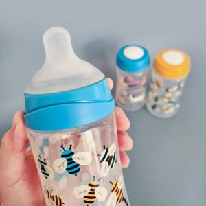 스와비넥스 와이드넥 노꼭지 젖병 270ml + 모유촉감젖꼭지(2p)