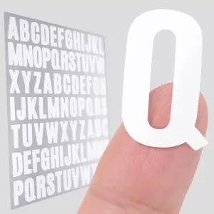 알파벳 컷팅 스티커 화이트 A-Z 2.5cm 이니셜 네임
