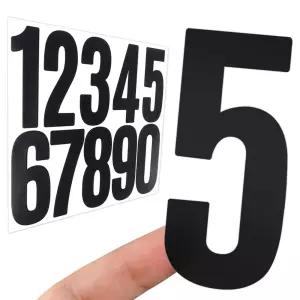 숫자 스티커 0-9 블랙 높이 7.6cm 번호 넘버링 라벨