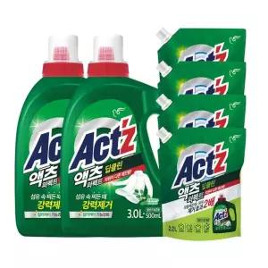 액츠 퍼펙트 액체 세탁세제 딥클린 3.5Lx2 + 2.2Lx4 빨래세제 빨래용품 향기 대용량 대량