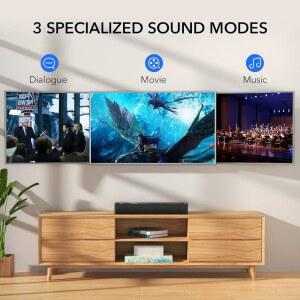 LARKSOUND TV PC 게임 서라운드 사운드 시스템용 소형 사운드바 블루투스 HDMI ARC AUX USB 연결용 미니 TV 스피커 사운드바