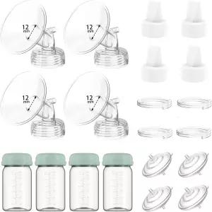 Spectra S1/S2/9 Plus/Synergy Gold용 전체 펌프 부품 키트 4종 4PC용 교체 12mm 플랜지 덕빌 밸브 튜브 병