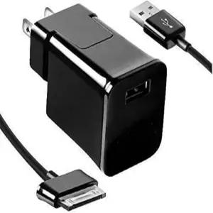 삼성 갤럭시 탭 2용 WGHWQ 30핀 USB 충전기 7.0 /7.7 /8.9 /10.1 및 노트 10.1 태블릿(N8000/N8013) - 블랙