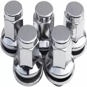 Mysttoo 5PCS M12x1.5 Chrome Wheel Lug Nut Compatible with 1999-2024 Jaguar S-Type XE XF XFR XJ XJR
