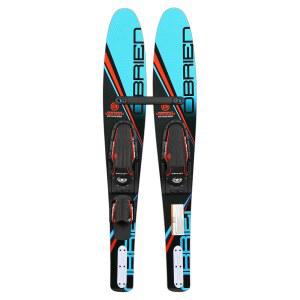 O'Brien Vortex 54인치 콤보 워터 스키, 조절 가능한 바인딩 포함 | 청소년용 와이드바디 스키로 쉬운 출발, 안정적인 성능, 바인딩을 제공합니다