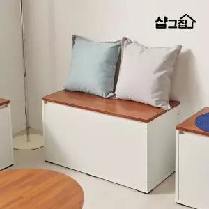 심플 거실 수납 벤치 의자 수납장 800