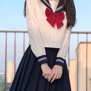 이플 여성 일본 긴팔 세라복 세트 교복 란 여자 jk