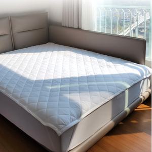 K 165x210 킹패드 매트리스밴딩패드 마이크로화이바이불 누빔 침대카바 호텔 베드커버 킹사이즈 침대보