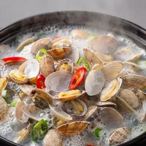 껍질손질 완료 자숙 피바지락 (육수 그대로 냉동) 500g x 2팩