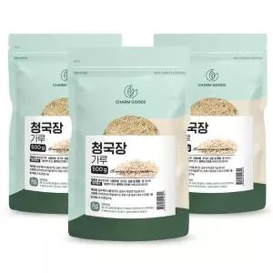 냄새없는 청국장 분말 국산콩 발효식품 우리콩 식이섬유 식품 500g 3개