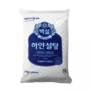 백설정백당하얀설탕 백설하얀설탕 3kg