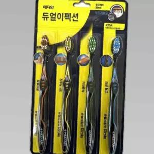 메디안 듀얼이펙션 부드러운모 탄력모 칫솔 4개입
