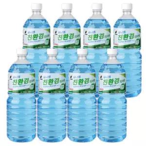 유니켐 에탄올 워셔액 사계절 친환경 식물성 1.8L / 8개
