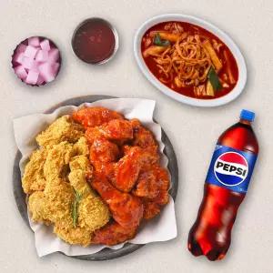 [멕시카나] 후양퐁(후라이드반양념반+어묵퐁당)+콜라1.25L