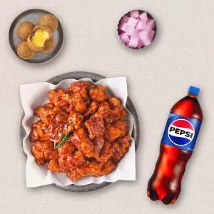 [멕시카나] 순살땡초치킨+더블치즈볼+콜라1.25L