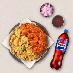 [멕시카나] 순살후라이드반양념반+콜라1.25L