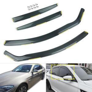 4PCS Wind Rain Sun Guard Deflector Edgevisors 틴트 반투명 BMW 5시리즈 F10 Saloon 4 도어 2010-2017 창