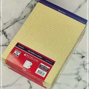브랜빌 옥스포드 A4 리갈패드-노랑 대용량 80매 10권 학교 관공서 문구반점 제본 대학 공책 프로 절취선