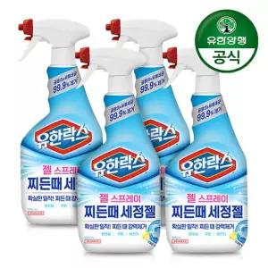 [유한양행] 유한락스 젤 스프레이 찌든때 세정젤 600ml+600ml x 2개