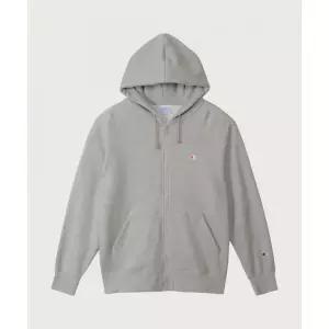 CHAMPION 베이직 C로고 레귤러핏 후드 집업 Oxford Grey