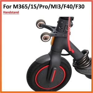 샤오미호환 M365 1S Pro 전동 스쿠터 용 Handstand Ninebot F40 F30 F20 보조 휠 브래킷 접이식